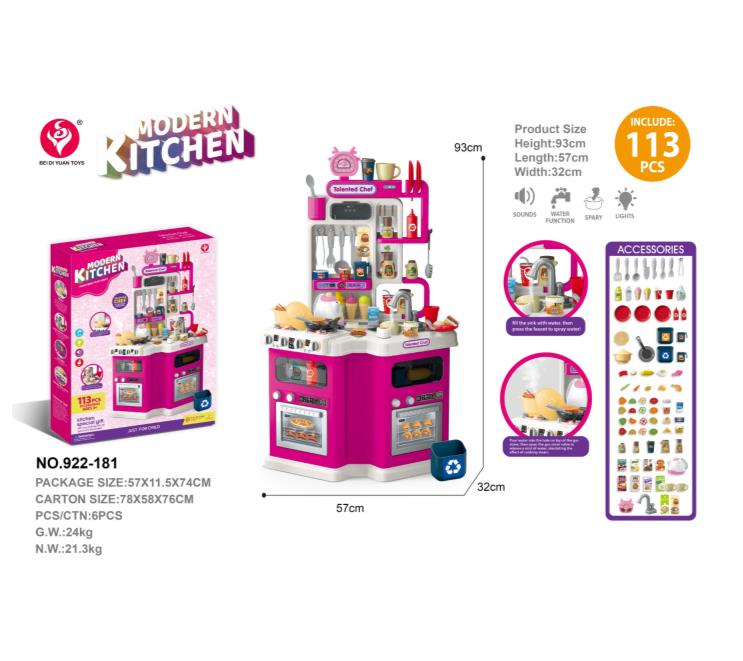 Playing house, kitchen, dining table