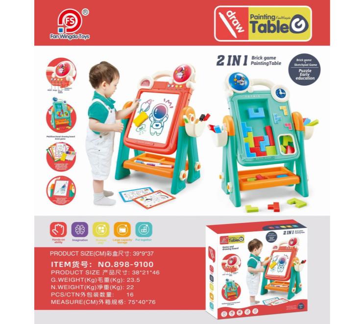 Multi-functional double-sided music artboard Tetris games, p
