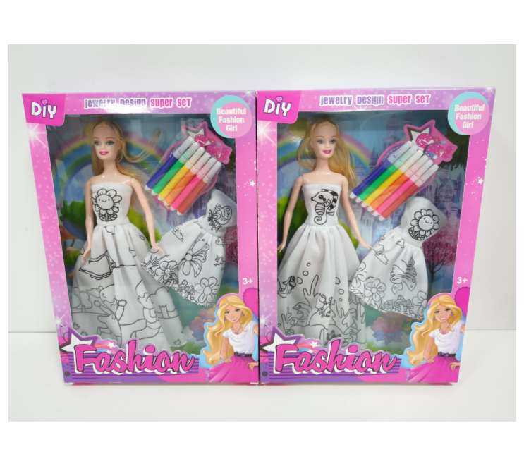 Barbie DIY Clothes Colored Medium Box Style 5